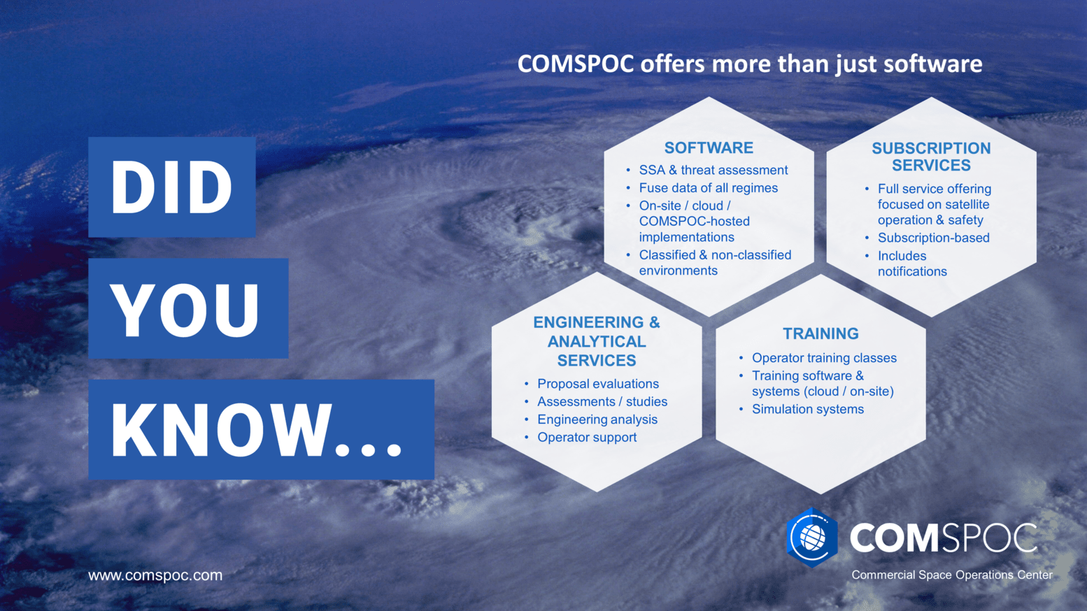 Did You Know: COMSPOC offers more than just software.